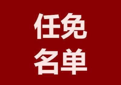 南漳县人大常委会任免名单