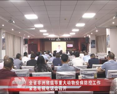 南漳新闻丨全省非洲猪瘟等重大动物疫病防控工作紧急电视电话会召开