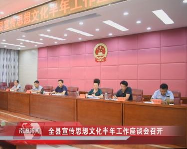 南漳新闻丨全县宣传思想文化半年工作座谈会召开