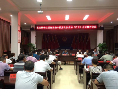 东巩镇集中学习传达县委十四届七次全体（扩大）会议精神  