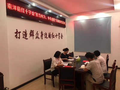 县红十字会召开专题组织生活会