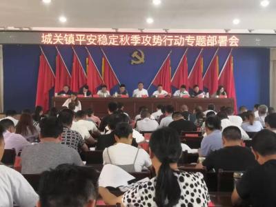 城关镇专题部署平安稳定秋季攻势行动