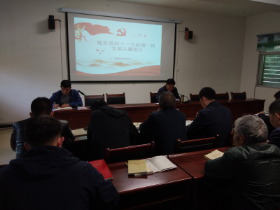 【快讯】县领导参加肖堰镇观音堂村十一月份第一次“支部主题党日”活动  