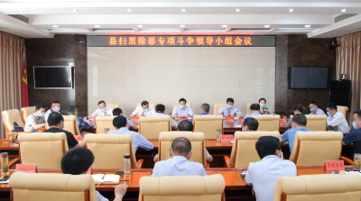 我县召开扫黑除恶专项斗争领导小组会议