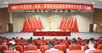 全县农村（社区）党组织书记培训班暨城市党建工作会议召开