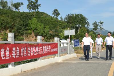 县领导调研督导沮河禁捕和禁止采砂工作