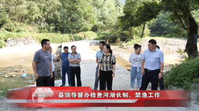 南漳新闻丨县领导督办检查河湖长制、禁渔工作