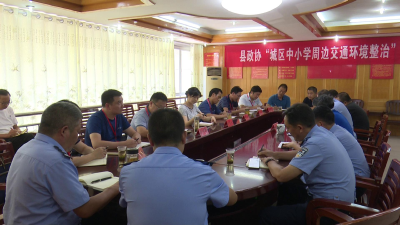 县政协调研我县城区中小学周边交通环境