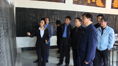 市领导到我县调研长渠（白起渠）保护开发利用工作