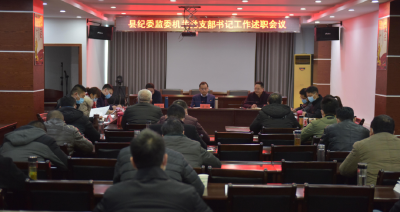 县纪委监委召开机关党支部书记工作述职会议
