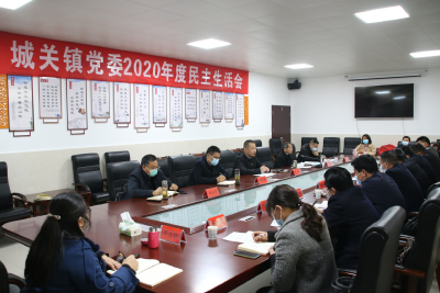 陈栋参加城关镇党委民主生活会