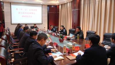 全市纪检监察系统派出机构改革情况片区调研座谈会在我县召开