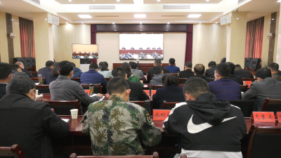 我县组织收听收看全省社会消防和森林防灭火工作电视电话会议