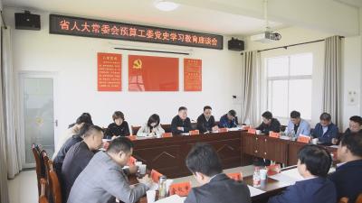 省人大常委会在我县开展党史学习教育