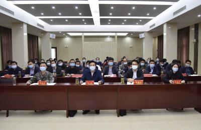 我县组织收听收看全省防汛抗旱工作电视电话会议