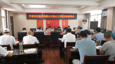 市直单位驻武安镇乡村振兴工作队对接联席会召开