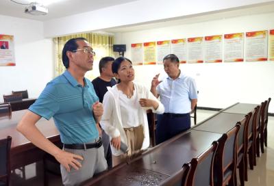 县领导检查督导联系点防汛抗灾、疫情防控等工作