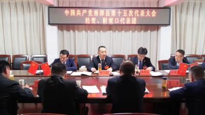 陈栋参加中国共产党南漳县第十五次代表大会分团讨论