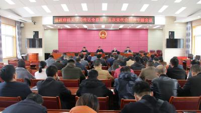 县政府办集中学习党的十九届六中全会精神
