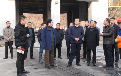 县领导调研重点项目建设