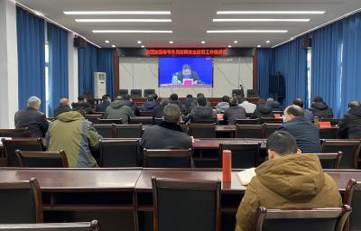 我县组织收听收看全国加强春节冬奥会期间安全防范工作视频会议