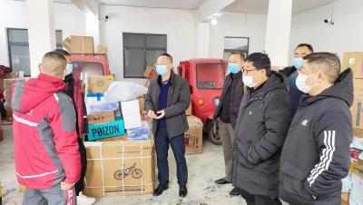 县领导检查物流行业疫情防控工作