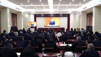 我县组织收听收看全国、省、市安全生产视频会议