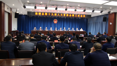 县第十九届人大常委会第三次会议召开