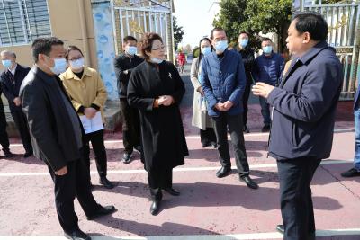 市领导调研我县农村义务教育优质均衡发展工作
