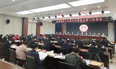 县第十九届人大常委会第二次会议召开