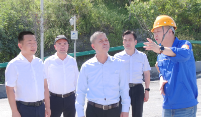 省生态环境厅领导到我县调研指导磷石膏综合利用工作