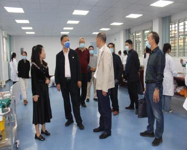 南漳县关工委新一届领导班子到县职教中心调研