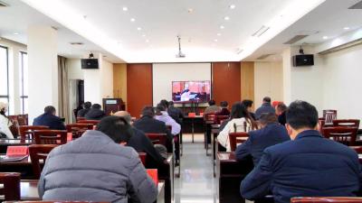 我县组织收听收看省指挥部医疗服务、医疗资源准备和生活物资保障工作视频培训会