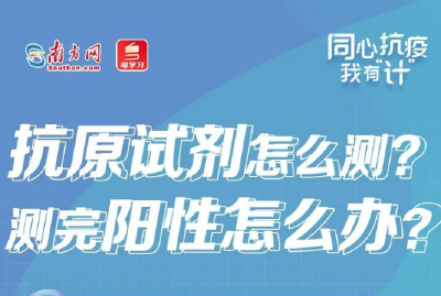 科普丨抗原试剂怎么测？测完阳性怎么办？一图读懂→