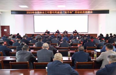 全县林业工作暨作风建设“实干年”活动动员部署会召开  