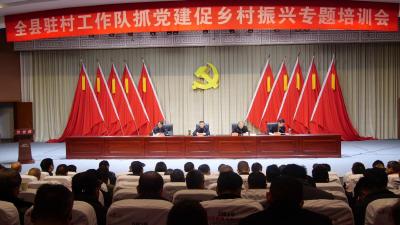 抓党建 促乡村振兴—我县开展驻村工作队培训班专题培训会  