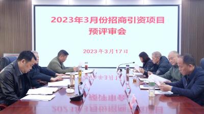 我县对17个招商引资项目进行预审
