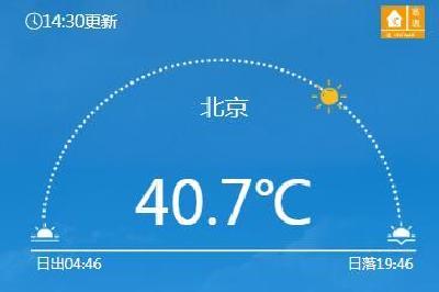41.1℃！北京南郊观象台气温飙升 并列历史第二高