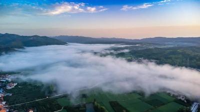 南漳：七月烟雨后 云雾满山乡