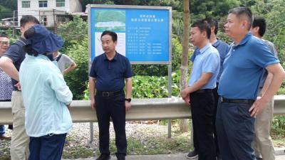 市领导到我县调研地质灾害防治工作  