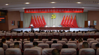 全县发展壮大村级集体经济结对共建工作推进会召开