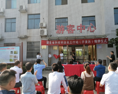 湖北科技特派员工作站（开发区）揭牌