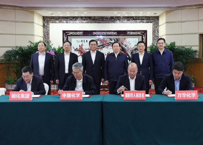 王忠林与中国化学工程集团董事长戴和根等企业家座谈