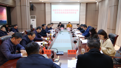 县委常委会主题教育调研成果交流会暨典型案例剖析会召开