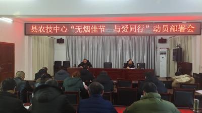 县农技中心积极开展“无烟佳节与爱同行”活动