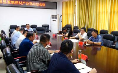 全县道地药材产业链专题会召开              