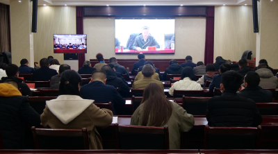 我县组织收听收看2025年“新征程上”全市宣传工作培训班暨全市宣传系统“干部素质提升年”启动会