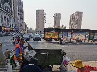 环卫处组织在岗职工集中劳动