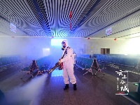场面震撼 谷城北站全面消杀
