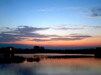 湿地晚霞